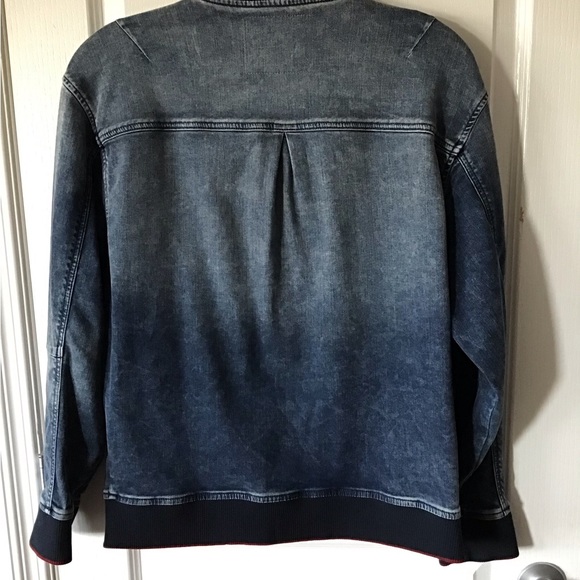 Mens True Religion Denim Bomber Jacket NWT - Picture 3 of 7